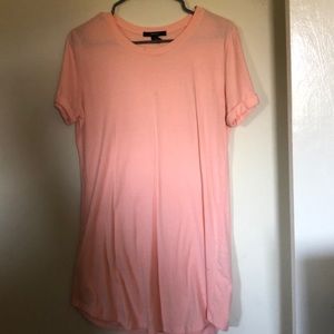 Light pink t-shirt dress